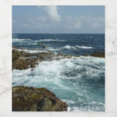 De Rocky Coast and Blue Ocean van Aruba Wijn Etiket (Enkel label)