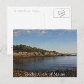 De Rocky Coast van het Briefkaart Maine (Voorkant / Achterkant)