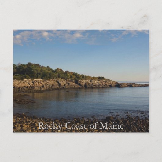 De Rocky Coast van het Briefkaart Maine (Voorkant)