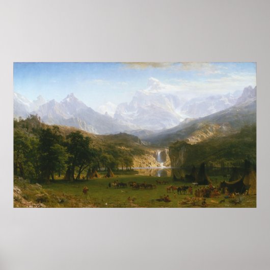 De Rocky Mountains bij Lander's Peak Poster (Voorkant)