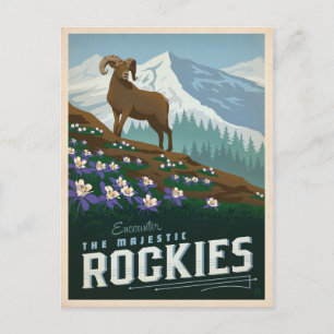 De Rocky Mountains   Colorado Briefkaart