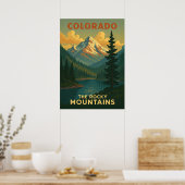 De Rocky Mountains Colorado V01 Poster (Keuken)