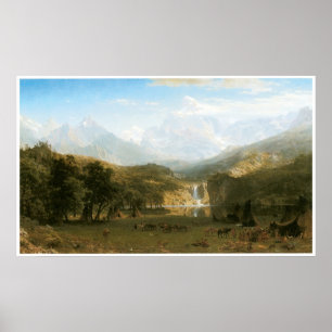 De Rocky Mountains, Lander's Peak 1863 Poster