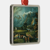 De Rocky Mountains Metalen Ornament (Rechts)
