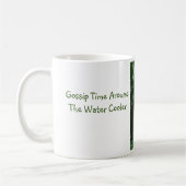 De roddeltijd rond de Mok van de waterkoeler (Links)