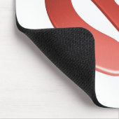 De rode 3D Adapter van 45 t/min Muismat (Hoek)