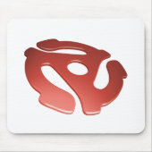 De rode 3D Adapter van 45 t/min Muismat (Voorkant)