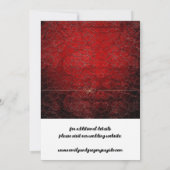 De rode achtergrond van het Patina van de boomsta Save The Date (Achterkant)