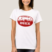 De rode Afstuderen van 2026 T-shirt (Voorkant)