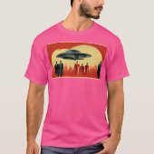 De rode aliens zijn gearriveerd t-shirt (Voorkant)