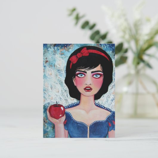 De rode appel briefkaart (Staand voorkant)