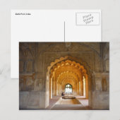 de rode archipel van delhi fort briefkaart (Voorkant / Achterkant)