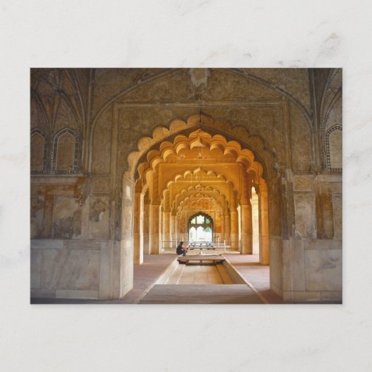 de rode archipel van delhi fort briefkaart (Voorkant)