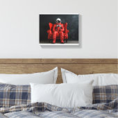 De rode astronaut canvas afdruk (Insitu (Slaapkamer))