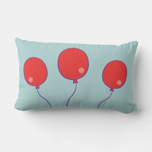 De Rode Ballon Lumbar Pillow Kussen (Achterkant)