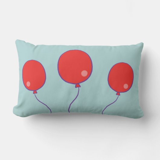 De Rode Ballon Lumbar Pillow Kussen (Voorkant)