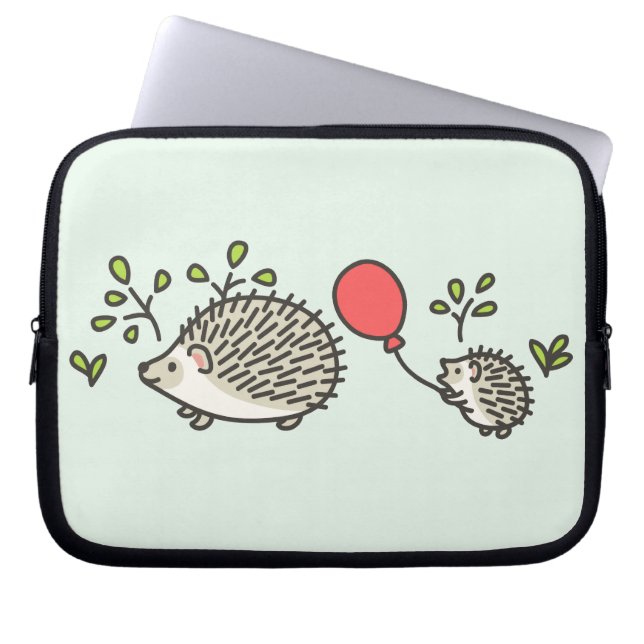 De rode ballon van baby Hedegel Laptop Sleeve (Voorkant)