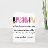 De rode Ballons redden me Notecards Kaart (Achterkant)