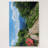 de rode bank legpuzzel (Verticaal)