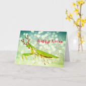 De rode Besnuffelde Kerstkaart van de Douane van Kaart (Gele Bloem)