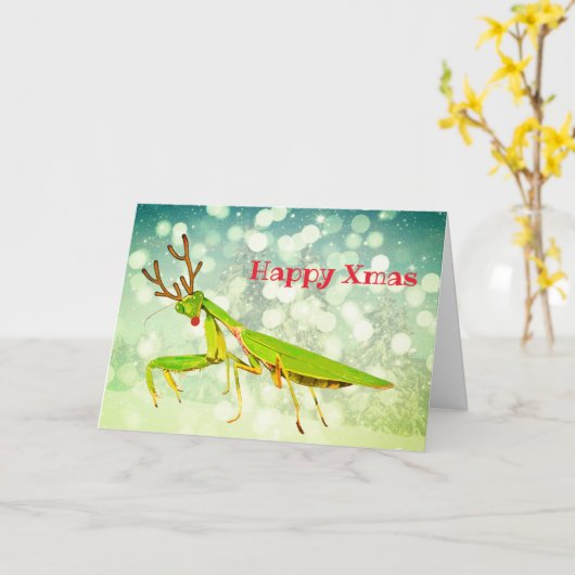 De rode Besnuffelde Kerstkaart van de Douane van Kaart (Gele Bloem)