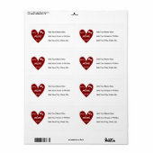 De rode Beste Mimi ooit T-shirts en de Giften van Etiket (Full Sheet)