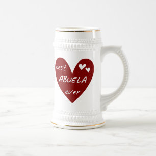De rode Beste ooit T-shirts Abuela en de Giften Bierpul