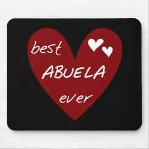 De rode Beste ooit T-shirts Abuela en de Giften Muismat