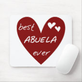 De rode Beste ooit T-shirts Abuela en de Giften Muismat (Met muis)