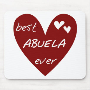 De rode Beste ooit T-shirts Abuela en de Giften Muismat