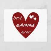 De rode Beste ooit T-shirts Gammie en de Giften Briefkaart (Voorkant)