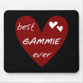 De rode Beste ooit T-shirts Gammie en de Giften Muismat (Voorkant)