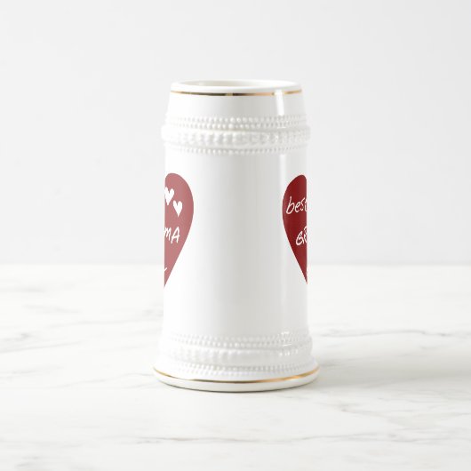 De rode Beste ooit T-shirts Granma en de Giften Bierpul (Center)