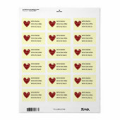 De rode Beste ooit T-shirts Granma en de Giften Etiket (Full Sheet)