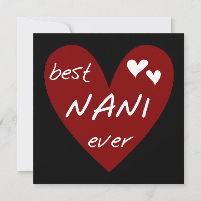 De rode Beste ooit T-shirts Nani en de Giften van (Voorkant)