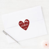 De rode Beste ooit T-shirts Nani en de Giften van Ronde Sticker (Envelop)