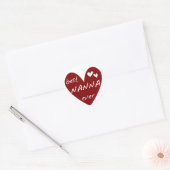 De rode Beste ooit t-shirts Nanna en de Giften van Ronde Sticker (Envelop)