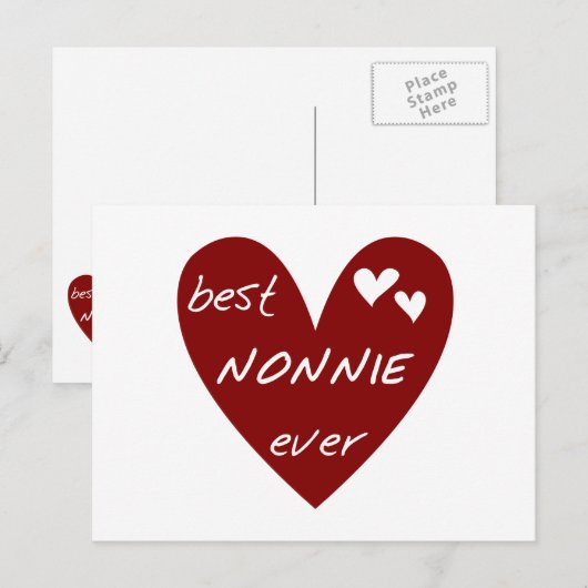 De rode Beste ooit T-shirts Nonnie en de Giften Briefkaart (Voorkant / Achterkant)