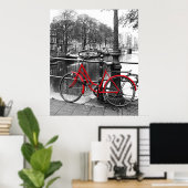 De Rode Bike 1 Poster (Thuiskantoor)