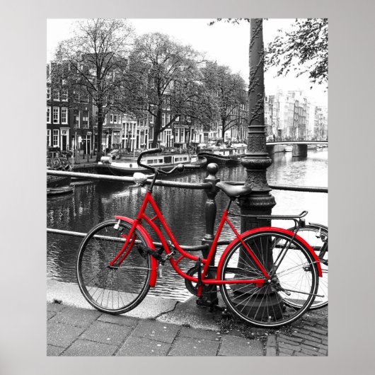 De Rode Bike 1 Poster (Voorkant)