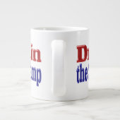 De rode blauwe halve tekst van het moeras tekenen grote koffiekop (Achterkant)