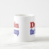 De rode blauwe halve tekst van het moeras tekenen koffiemok (Center)