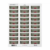 De rode bloem, de bloem van genegenheid etiket (Full Sheet)