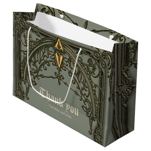 De rode bloem, de bloem van genegenheid groot cadeauzakje (Voorkant Gekanteld)