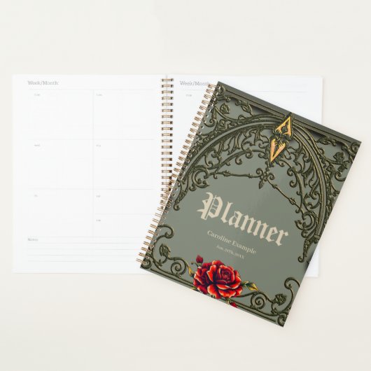 De rode bloem, de bloesem van genegenheid. planner (Display)