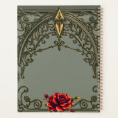 De rode bloem, de bloesem van genegenheid. planner (Achterkant)
