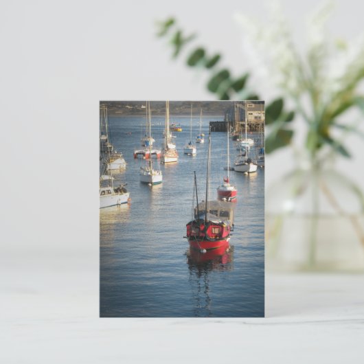 De Rode Boat Briefkaart (Staand voorkant)