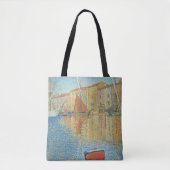 De rode boei van Paul Signac, vintage pointillisme Tote Bag (Voorkant)