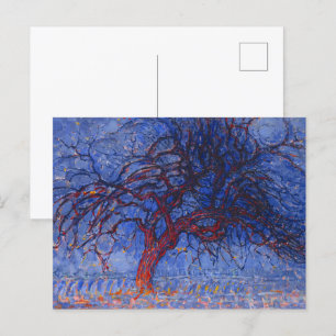 De rode boom (1910) van Piet Mondriaan Briefkaart