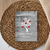 De rode Boom van Harten sparen de Datum aankondigi Aankondiging